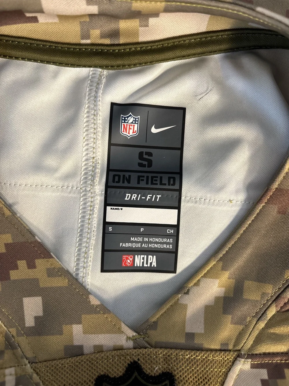 Nike Men’s Houston Texans Camo #99 Football Jersey - Olive/Khaki
